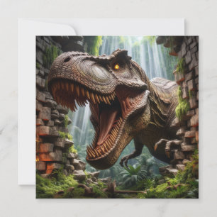 T-Rex Wenskaart Feestdagenkaart
