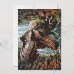 T-Rex Wenskaart Feestdagenkaart