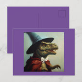 T Rex Wizard Briefkaart (Voorkant / Achterkant)