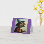 T Rex Wizard Kaart (Gele Bloem)