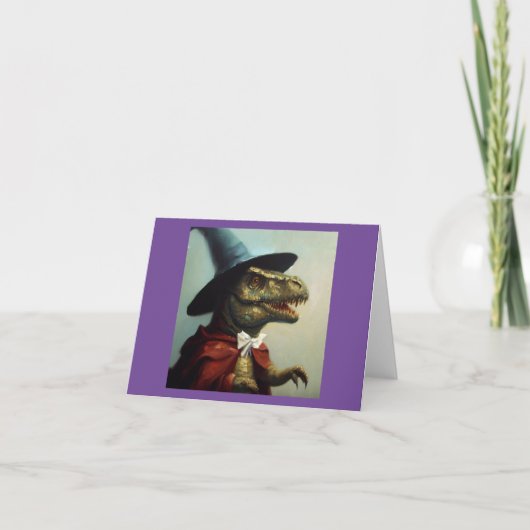 T Rex Wizard Kaart (Voorkant)