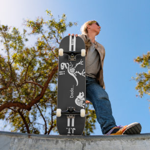 T-REX wordt verrast door triceratops baby Persoonlijk Skateboard