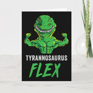 T Rex Workout Grappige Dinosaur Gym Gewichtheffen  Kaart