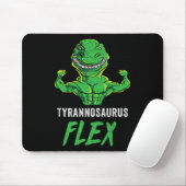 T Rex Workout Grappige Dinosaur Gym Halterofilie K Muismat (Met muis)