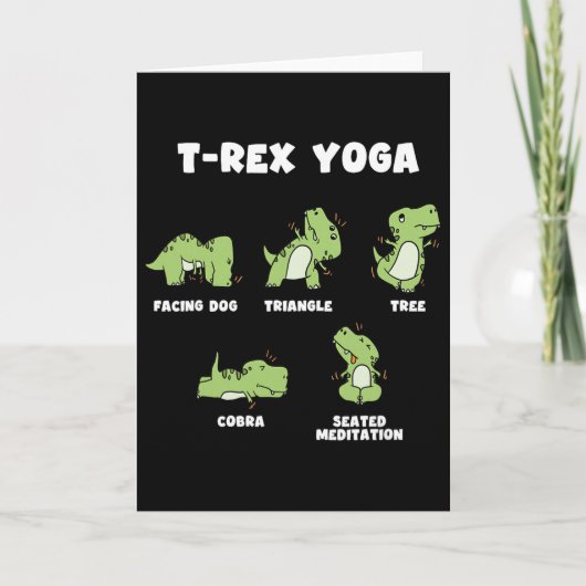 T-rex Yoga Kaart (Voorkant)