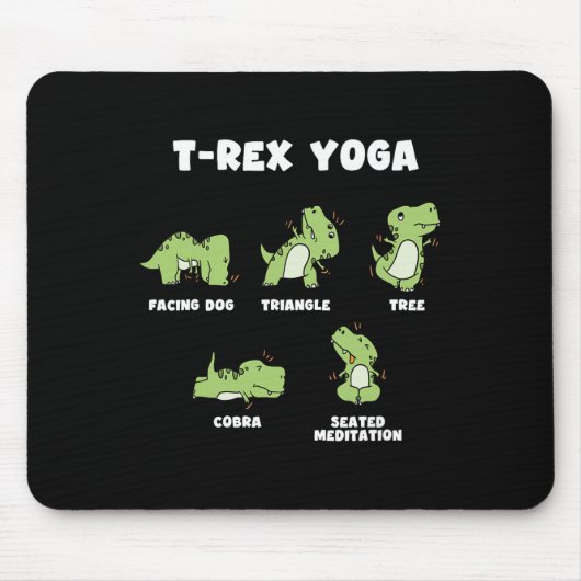 T-rex Yoga  Muismat (Voorkant)