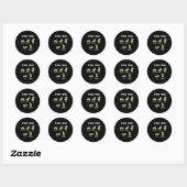 T-rex Yoga  Ronde Sticker (Vel)