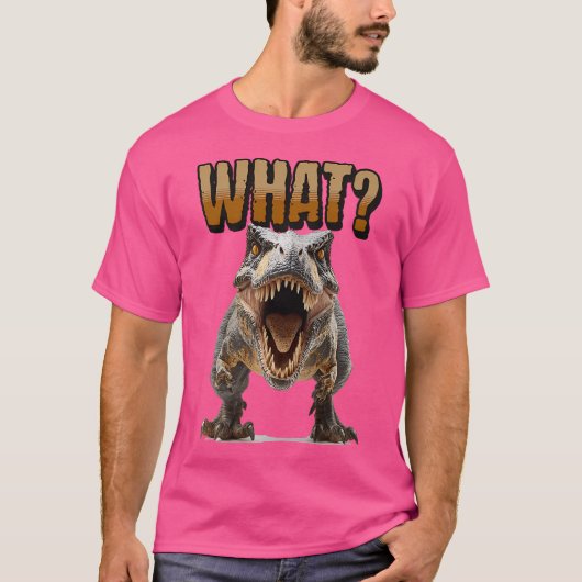 T-Rex zegt wat T-shirt (Voorkant)