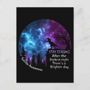 T-Rex zelfmoordbewustwording Verblijf sterk T rex  Briefkaart