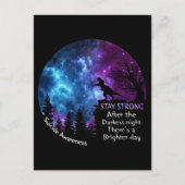 T-Rex zelfmoordbewustwording Verblijf sterk T rex Briefkaart (Voorkant)