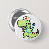 T-rex Zuurse Button (Voorkant /achterkant)