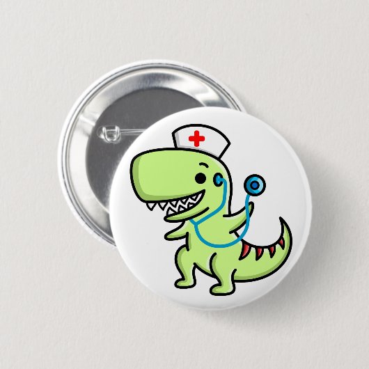 T-rex Zuurse Button (Voorkant /achterkant)