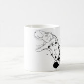 T-Rex (zwart en wit) Koffiemok (Center)