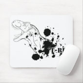 T-Rex (zwart en wit) Muismat (Met muis)