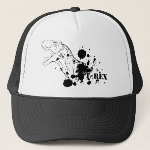 T-Rex (zwart en wit) Trucker Pet