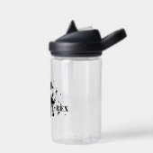 T-Rex (zwart en wit) Waterfles (Links)