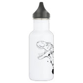 T-Rex (zwart en wit) Waterfles (Links)
