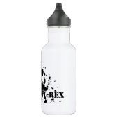 T-Rex (zwart en wit) Waterfles (Rechts)