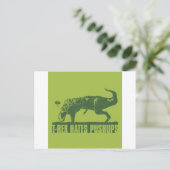 T-rexHatesPush-ups Briefkaart (Staand voorkant)