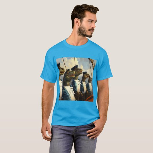 T Rexs matrozen T-shirt (Voorkant volledig)