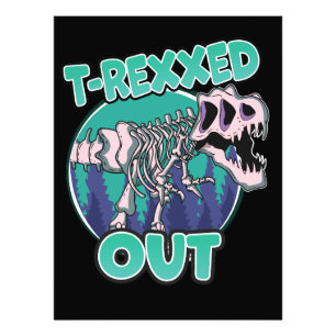 T-Rexxed Uit Dinosaur Foto Afdruk