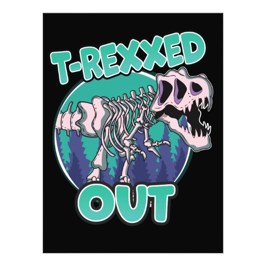 T-Rexxed Uit Dinosaur Foto Afdruk (Voorkant)