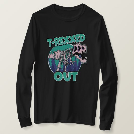 T-Rexxed Uit Dinosaur T-shirt (Design voorkant)