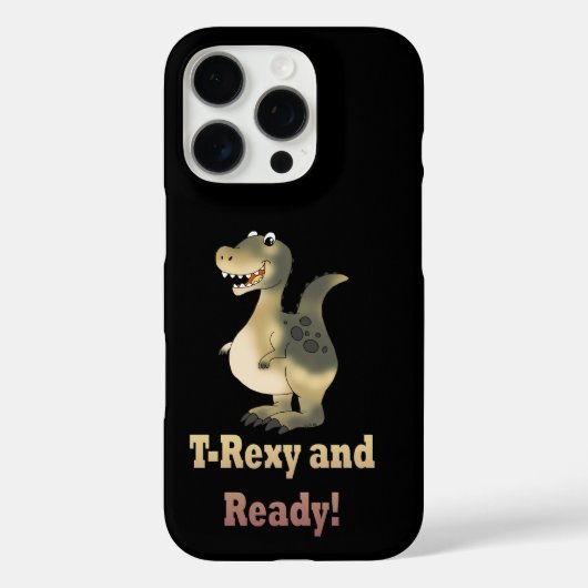T-Rexy en Ready Dino Cartoon Case-Mate iPhone Case (Achterkant)