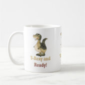 T-Rexy en Ready Dino Cartoon Koffiemok (Links)