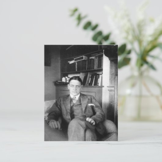T.S. Eliot Briefkaart (Staand voorkant)