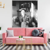 T.S. Eliot Canvas Afdruk (Insitu (Woonkamer))