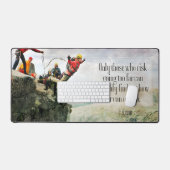 T.S. Eliot Inspirerend quote "Hoe ver" Bureaumat (Keyboard & Muis)