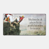 T.S. Eliot Inspirerend quote "Hoe ver" Bureaumat (Voorkant)