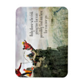 T.S. Eliot Inspirerend Quote "Hoe ver" Flexibel Magneet (Verticaal)