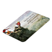 T.S. Eliot Inspirerend Quote "Hoe ver" Flexibel Magneet (Linkerzijde)