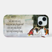 T.S. Eliot Inspirerend quote "Hoe ver" iPhone 15 Case (Achterkant horizontaal)