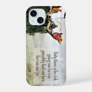 T.S. Eliot Inspirerend quote "Hoe ver" iPhone 15 Case