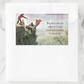 T.S. Eliot Inspirerend quote "Hoe ver" Rechthoekige Sticker (Tas)