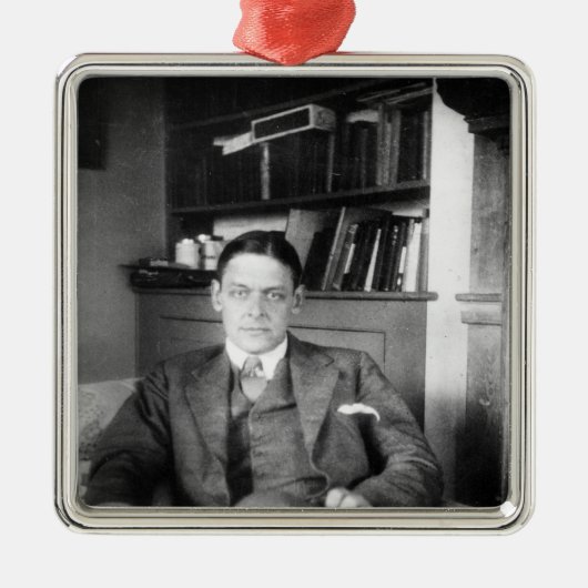 T.S. Eliot Metalen Ornament (Voorkant)