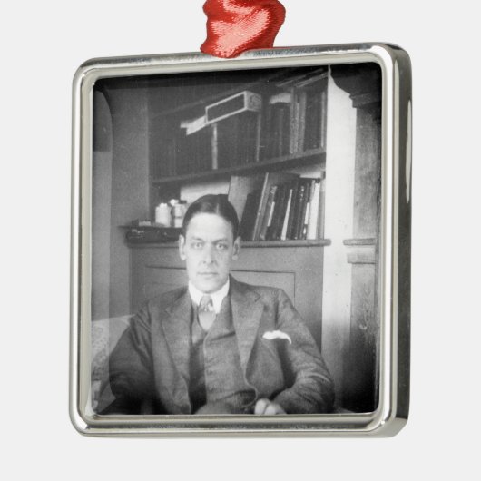 T.S. Eliot Metalen Ornament (Links)