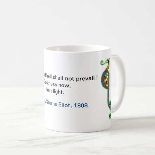 T S Eliot - mok koffie (Voorkant rechts)