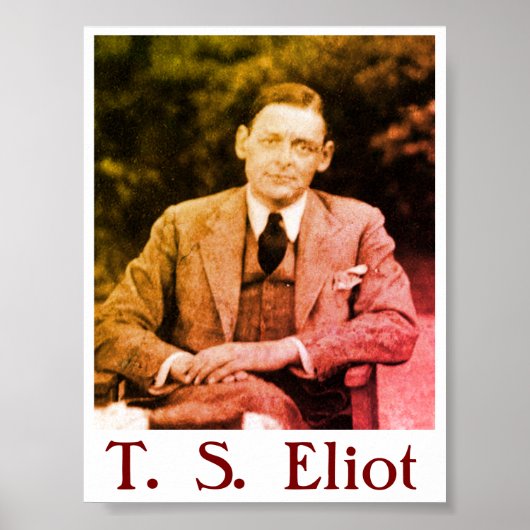 T. S. Eliot Poster (Voorkant)