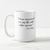 T.S. Eliot quote Koffiemok (Links)