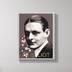 T S Elliot Canvas Afdruk