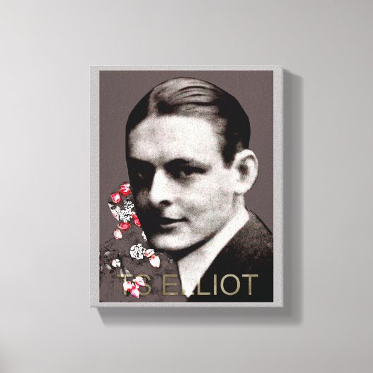 T S Elliot Canvas Afdruk (Voorkant)