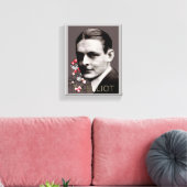 T S Elliot Canvas Afdruk (Insitu (Woonkamer))