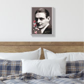 T S Elliot Canvas Afdruk (Insitu (Slaapkamer))