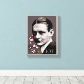 T S Elliot Canvas Afdruk (Insitu (Houten vloer))