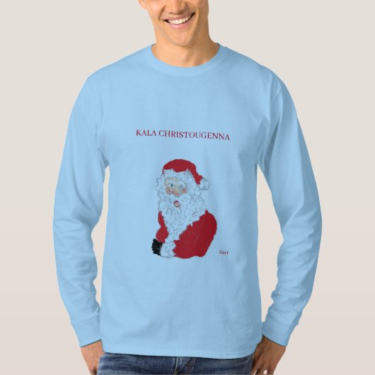 T-S MERRY CHRISTMAS IN HET GRIEKS: KALA CHRISTOUGE T-SHIRT (Voorkant)