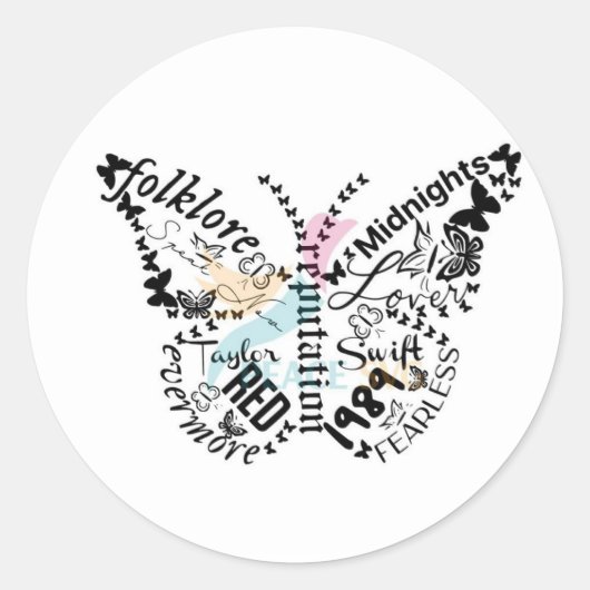 T.S.-sticker Ronde Sticker (Voorkant)